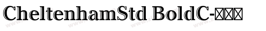 CheltenhamStd BoldC字体转换